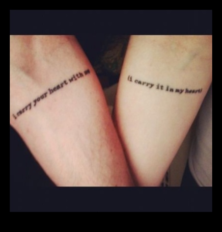 الحبر الملحمي: الوشم الزوجين صياغة حكايات قصص الحب الخالدة والتي لا نهاية لها