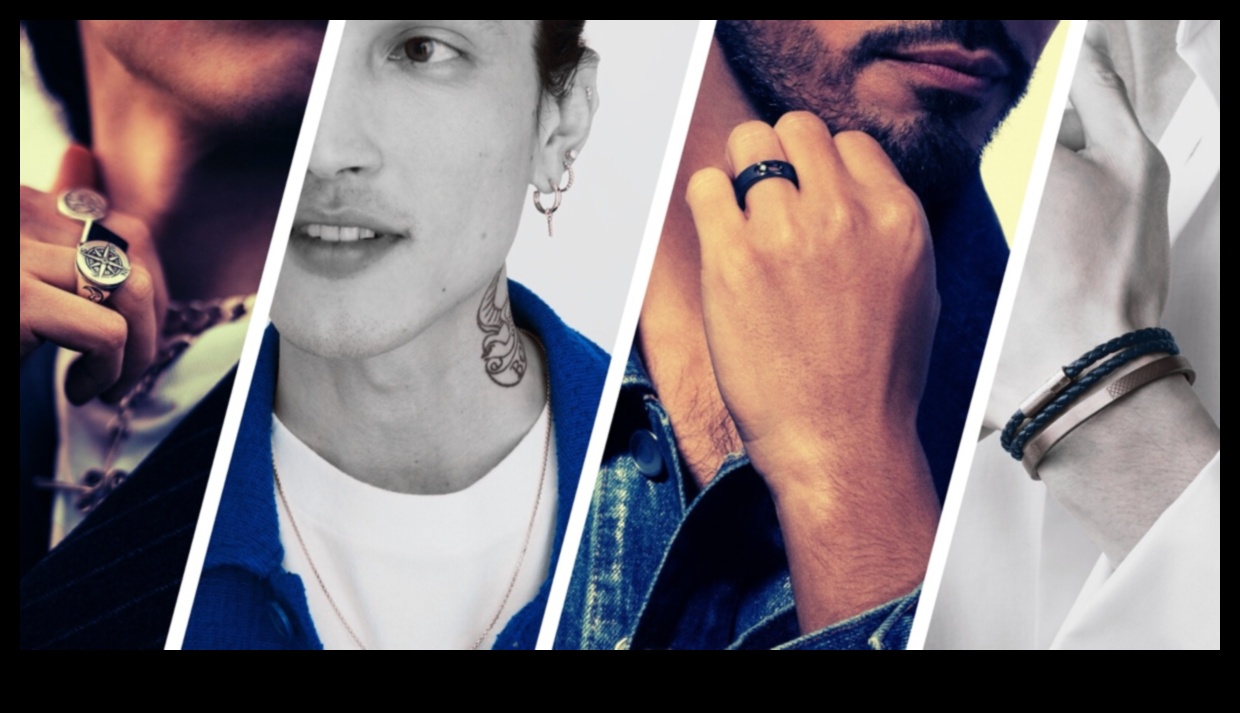 زينة جريئة ارتقي بإطلالتك مع المجوهرات الرجالية 3 زينة جريئة: حددي مظهرك بقطع رجالية أنيقة